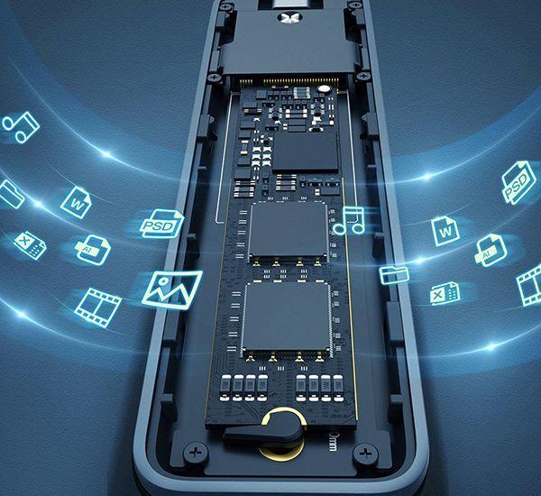 Cofre Para Disco SSD Full Speed USB C Gen 1 Baseus-3