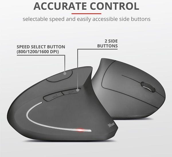 Mouse Inalambrico Wireless Verto Ergonomico Trust-2