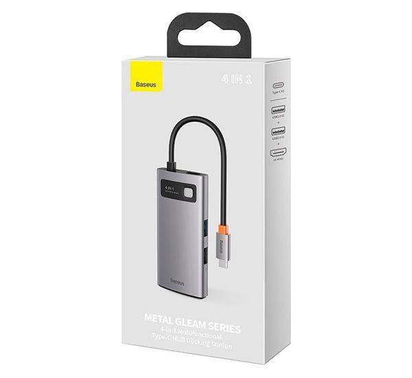 HUB Metal Glam Docking 4 en 1 Baseus-7