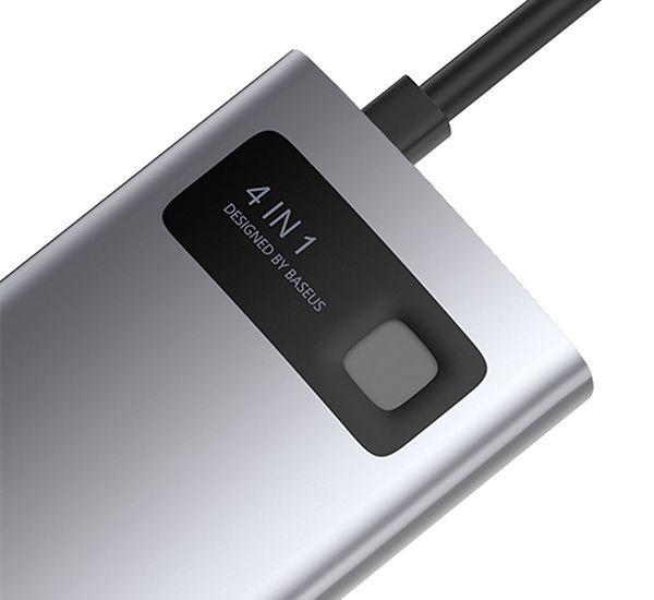 HUB Metal Glam Docking 4 en 1 Baseus-5