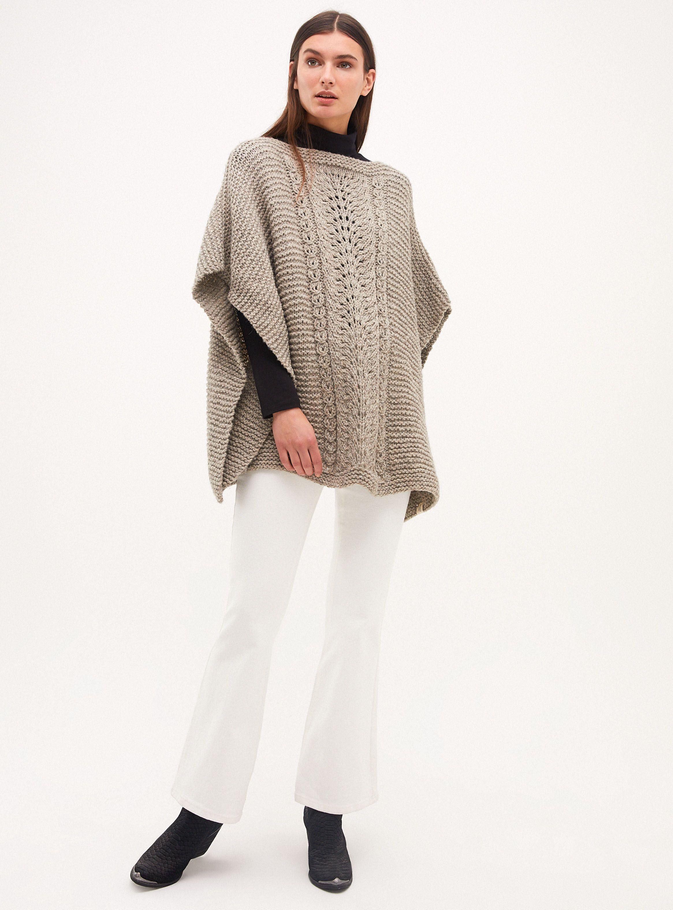 Capa Tórtola Ecopura Lana Mujer-3