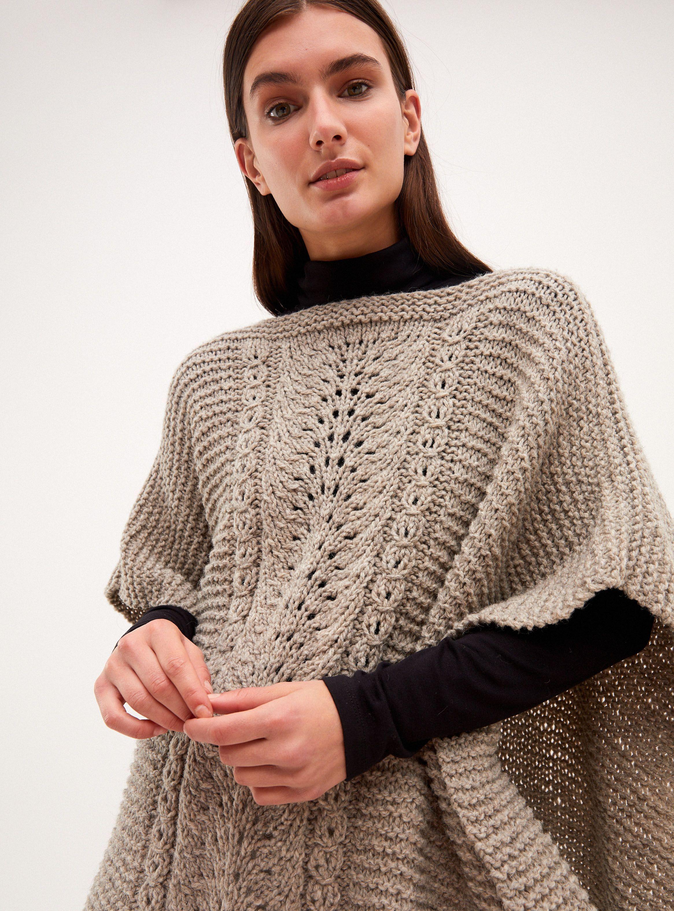 Capa Tórtola Ecopura Lana Mujer-1