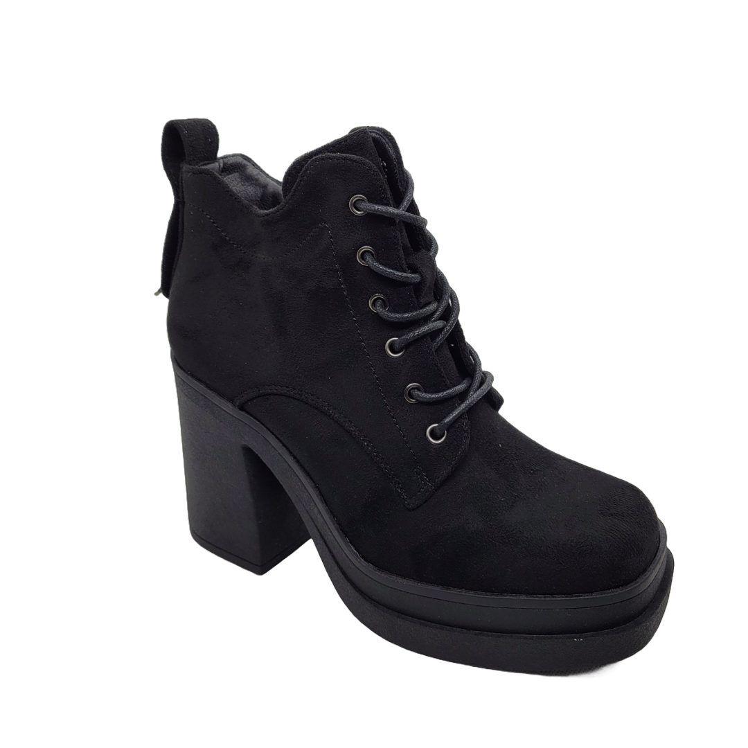 BOTINES BOTELI GAMUZA BLACK N07-0