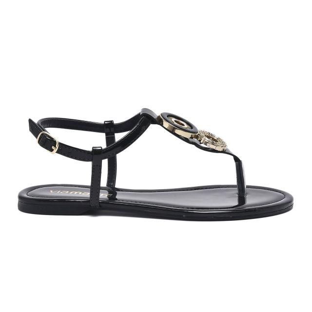 Sandalia Via Marte Black 23-15507-02-1