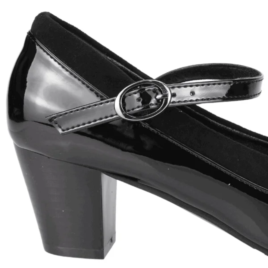 ZAPATOS FORMALES NEW WALK NEGRO CHAROL | FC1412-90CH-2