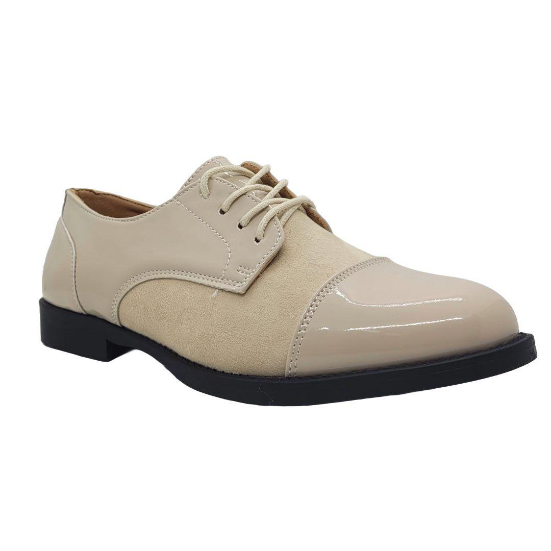 ZAPATOS MD BEIGE CHAROL 3G10-5-0