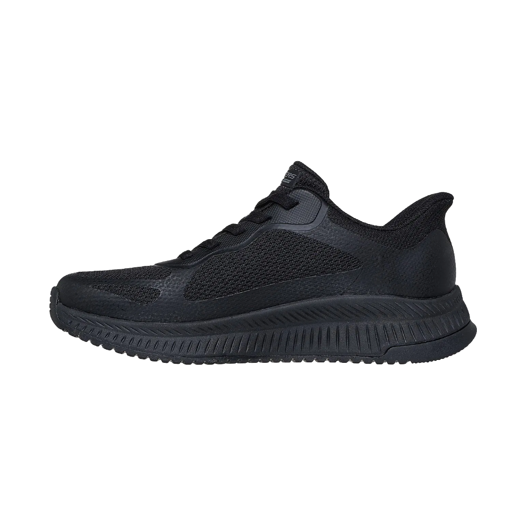 ZAPATILLAS URBANAS SKECHERS SLIP-INS BOBS SQUAD 4 MUJER | 117624-BBK-3
