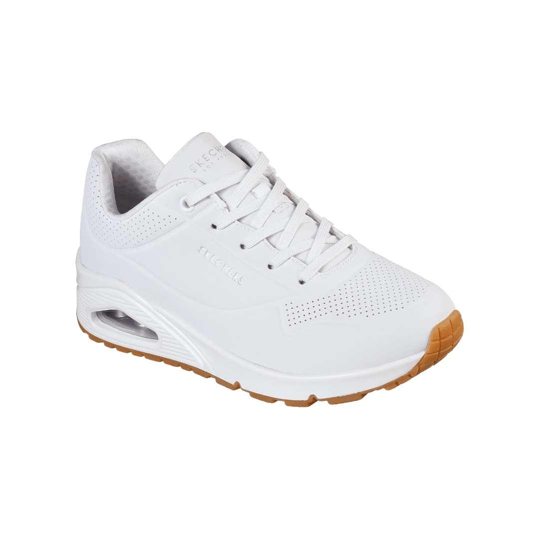 ZAPATILLAS URBANAS SKECHERS UNO STAND MUJER | 73690-WHT-1
