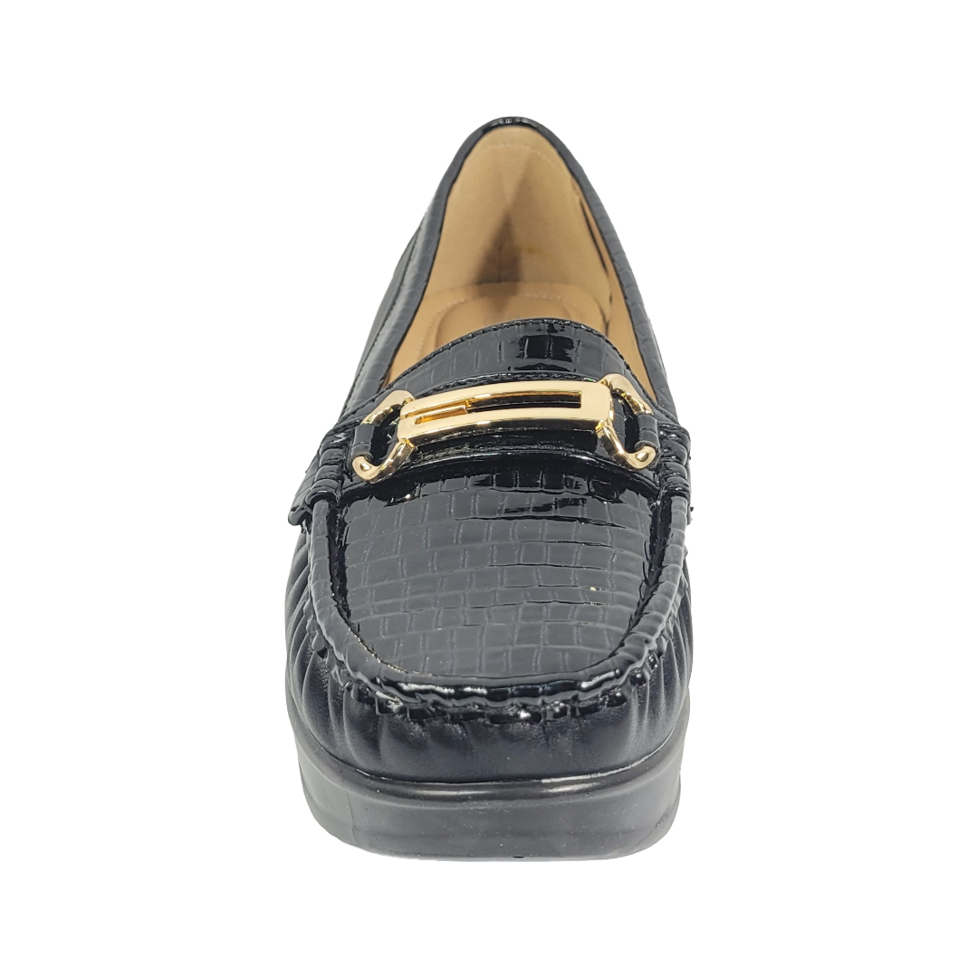 MOCASINES HUALUNOATE NEGRO MUJER H-126-2