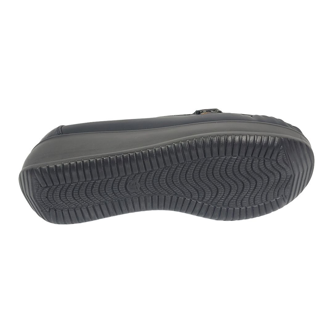 MOCASINES HUALUNOATE NEGRO MUJER H-126-4
