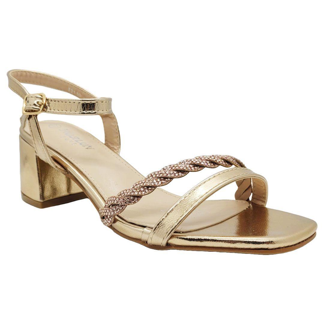 SANDALIA DE FIESTA HUALUNAOTE CHAMPAGNE | T2110-2