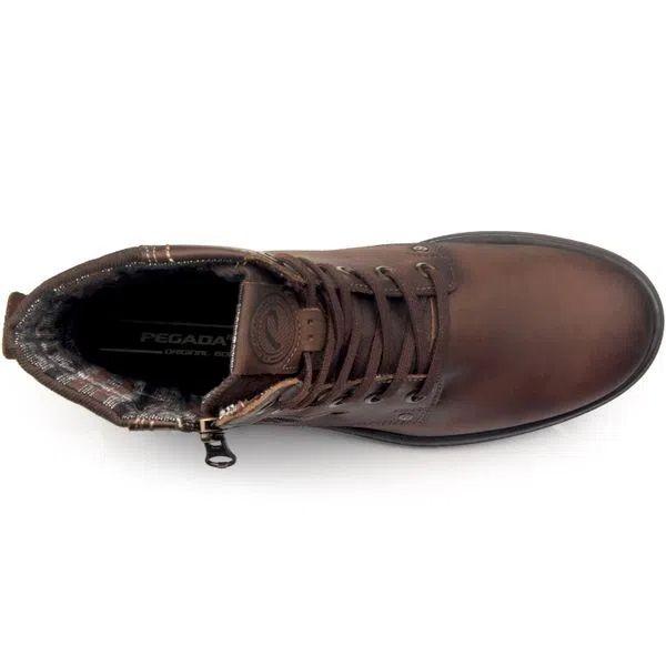 Botín Pegada Hombre Cuero Marrón Oscuro 181604-04-3