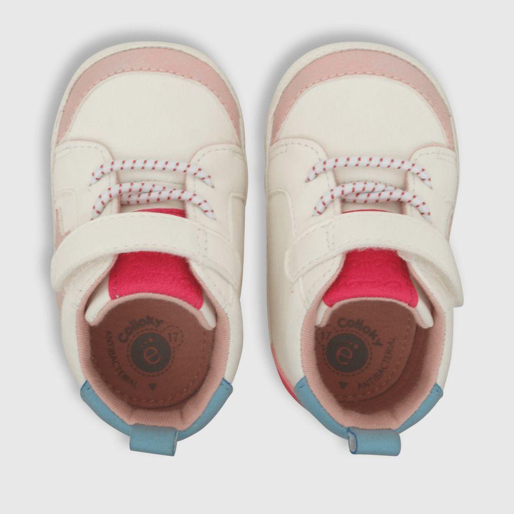 Zapatilla Colloky estrella blanco Bebes (14 a 18) 178602-3
