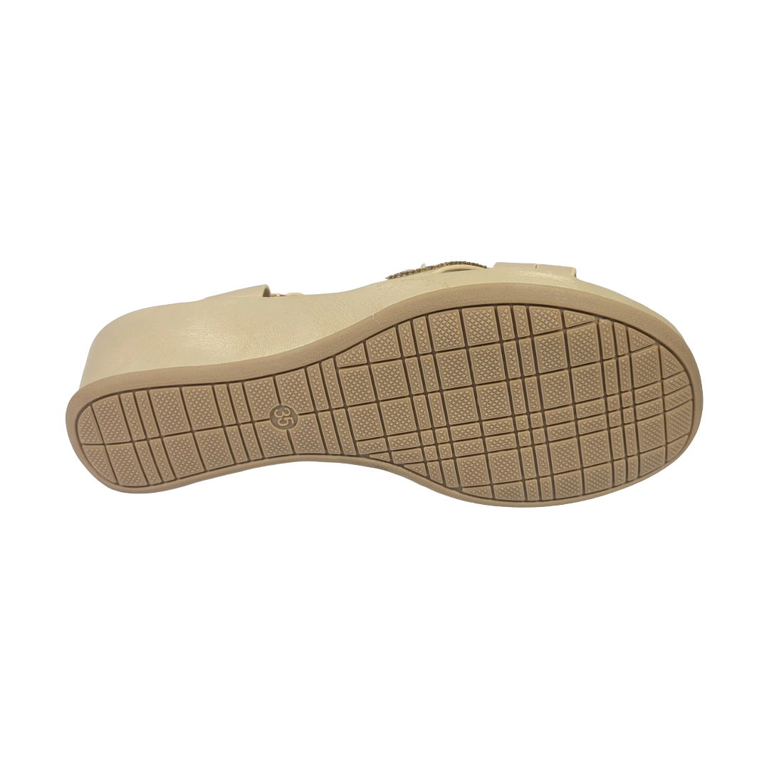 SANDALIAS BONNY FRANCO DORADO MUJER 384-0092-2
