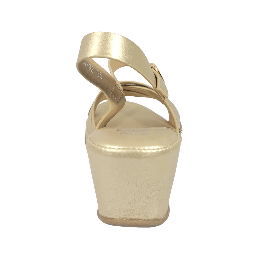 SANDALIAS BONNY FRANCO DORADO MUJER 384-0092-3