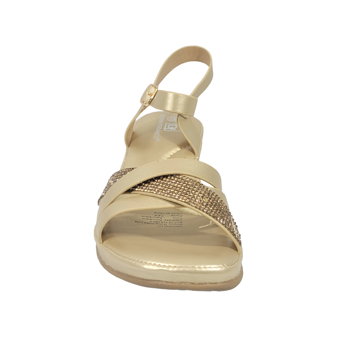 SANDALIAS BONNY FRANCO DORADO MUJER 384-0092-4