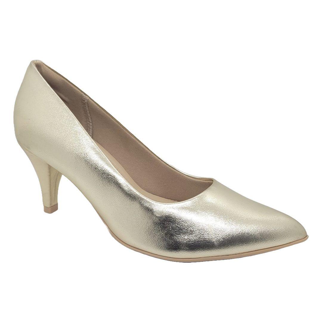 ZAPATOS CON TACON PICCADILLY VT6340 DORADOS | PI-74503500000850-0
