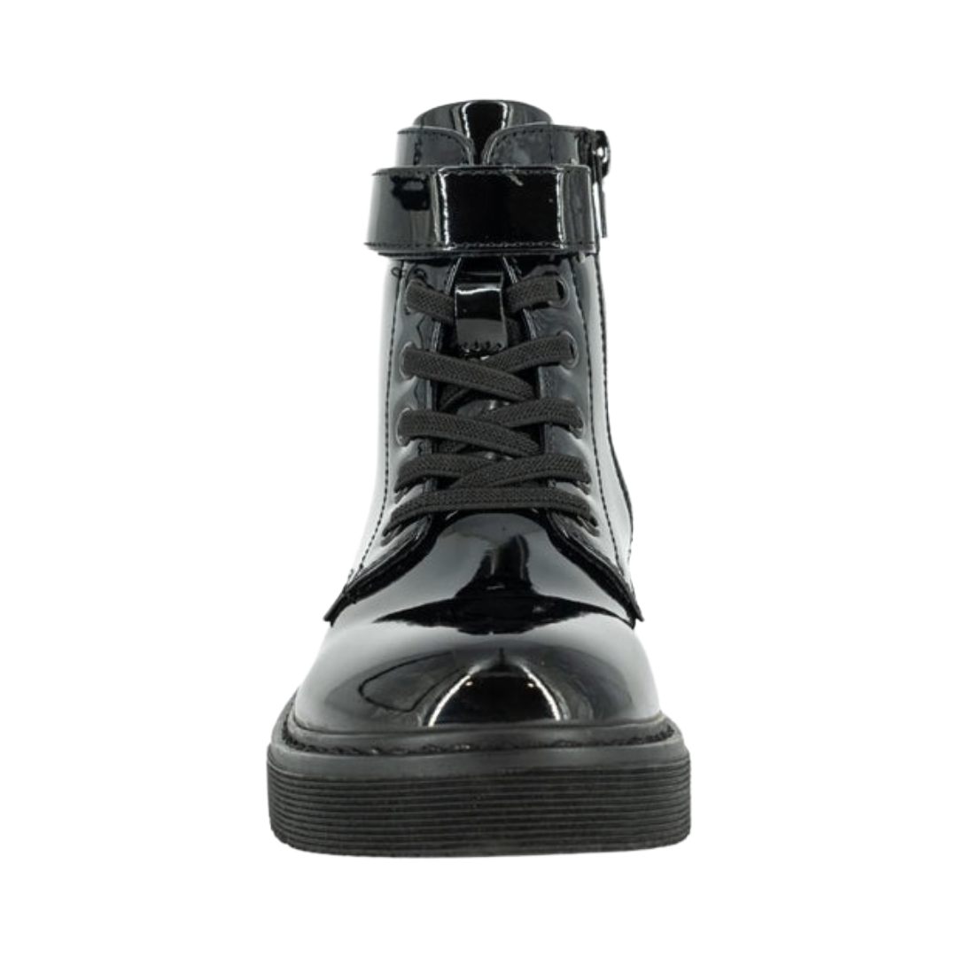 BOTINES BAOMBOO DANICA NEGRO CHAROL INFANTIL 1824-02-3