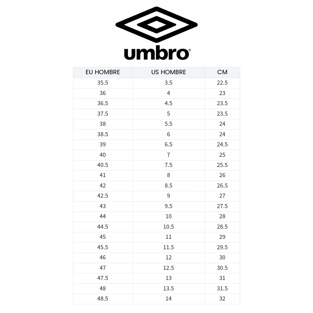 ZAPATILLAS DE BABYFÚTBOL UMBRO CLASSICO XIV TF ADULTO | 82293U-NH4-5