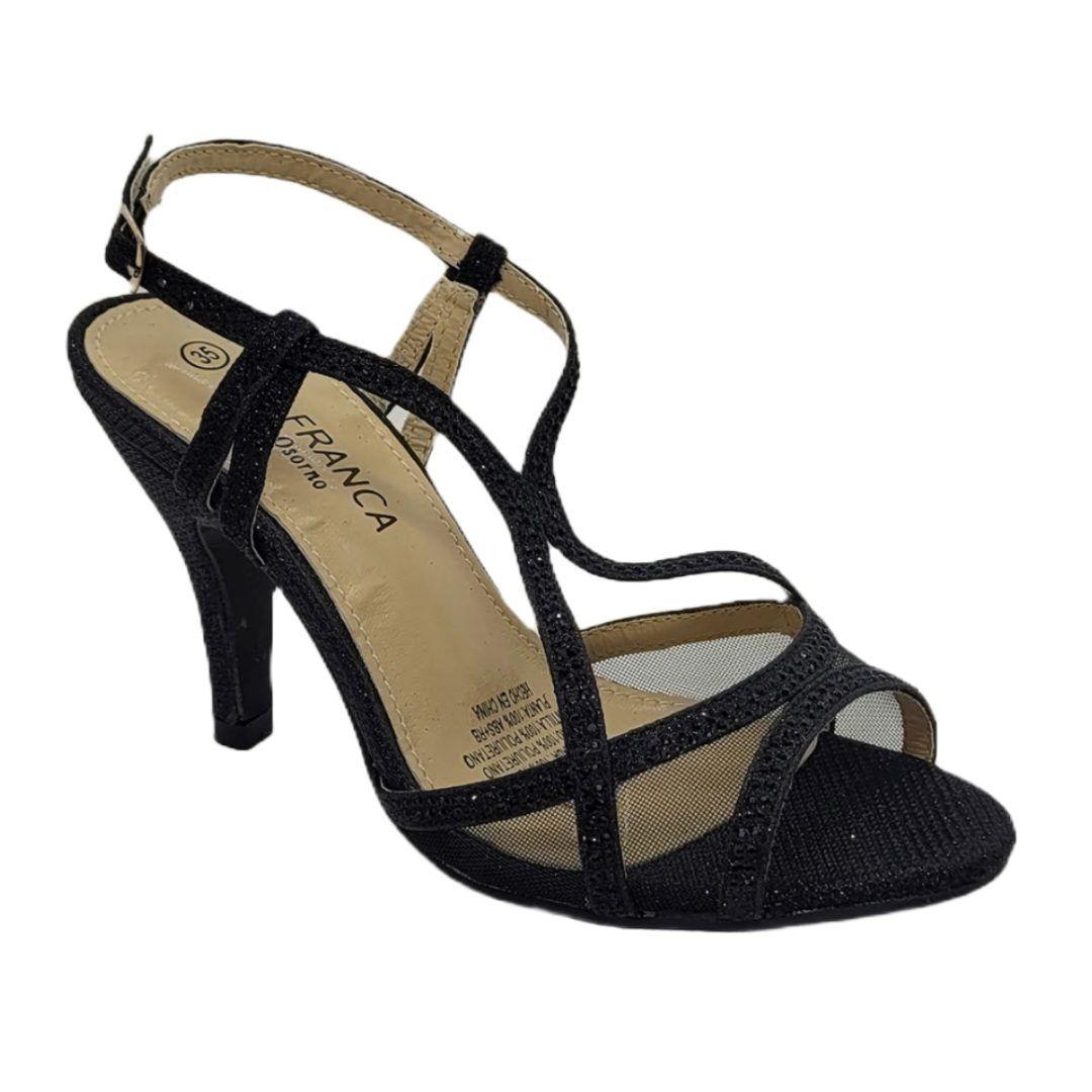 SANDALIAS VIA FRANCA DE FIESTA NEGRO G8246-0