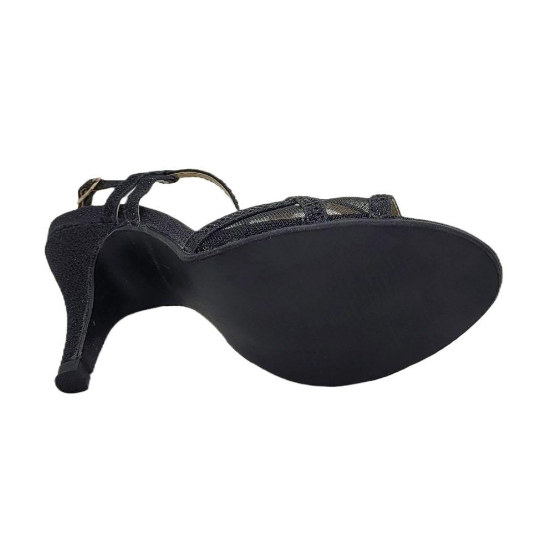 SANDALIAS VIA FRANCA DE FIESTA NEGRO G8246-1