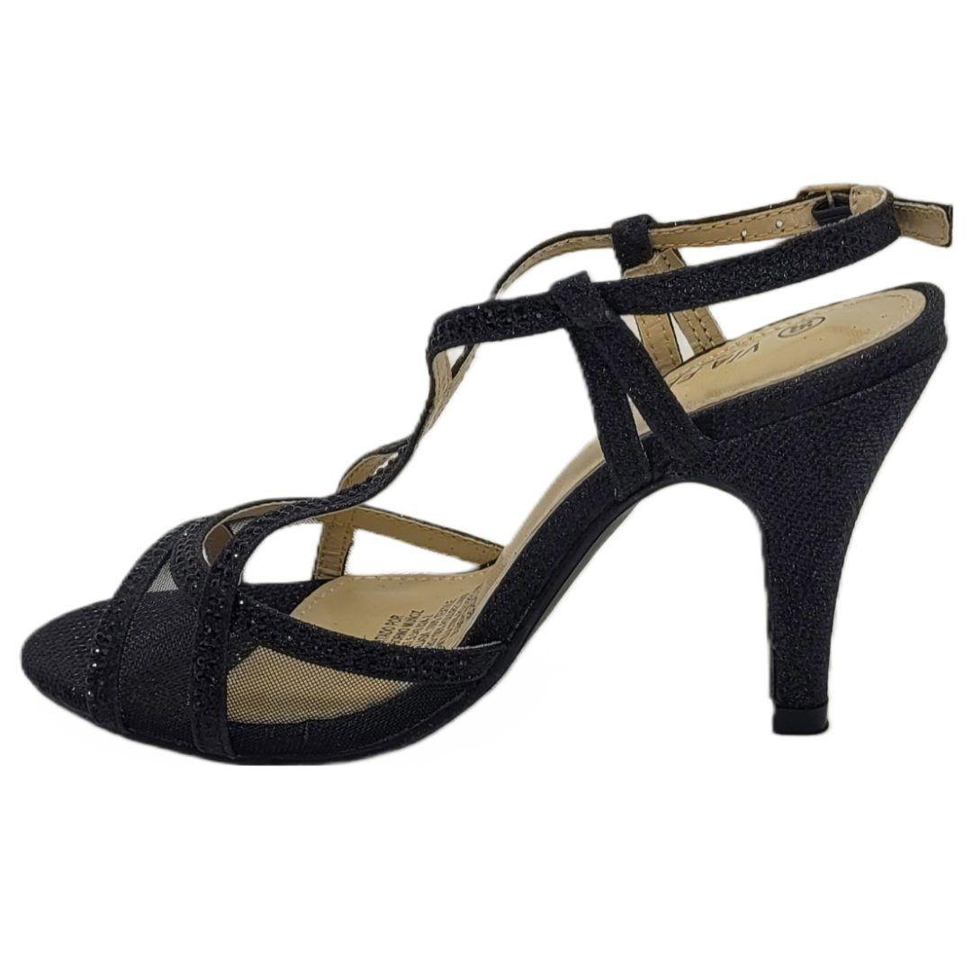 SANDALIAS VIA FRANCA DE FIESTA NEGRO G8246-2