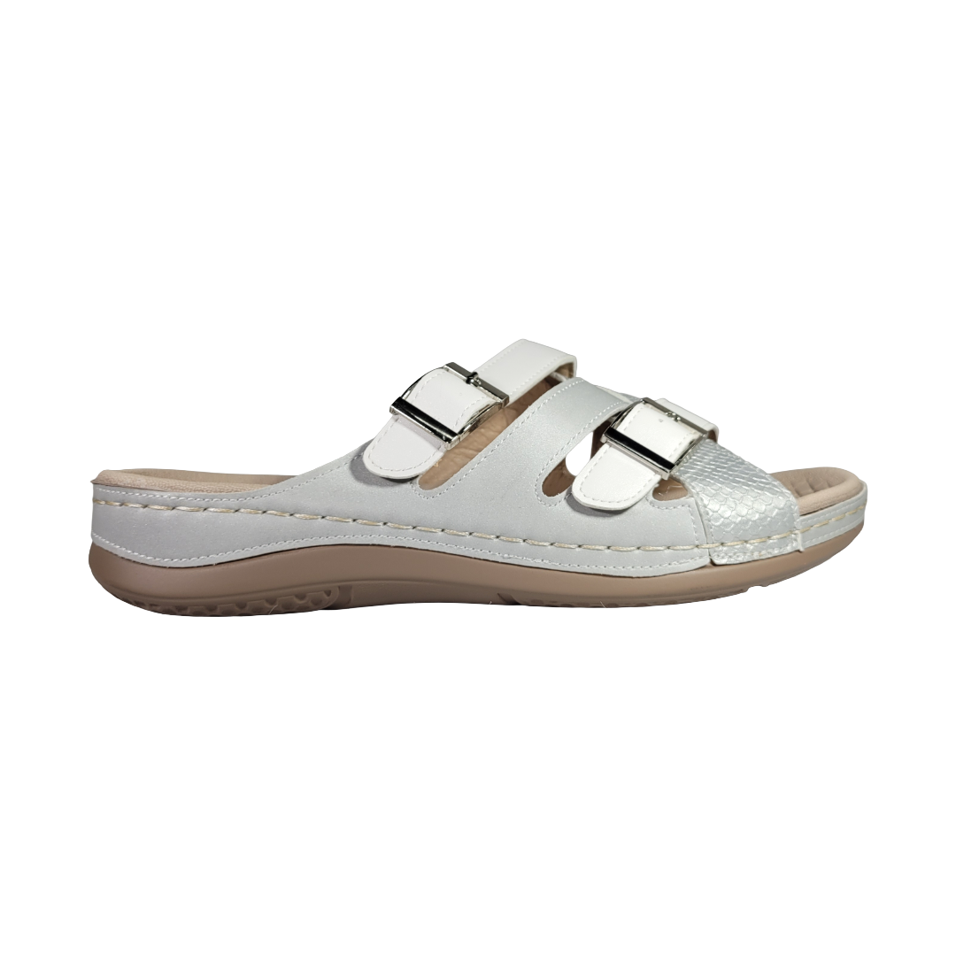 SANDALIAS PASSER PLATEADO MUJER | 009-0