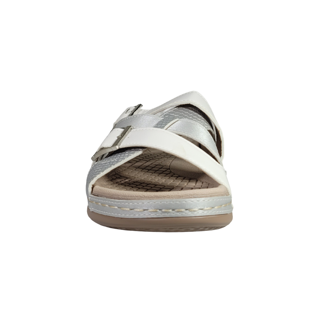 SANDALIAS PASSER PLATEADO MUJER | 009-2
