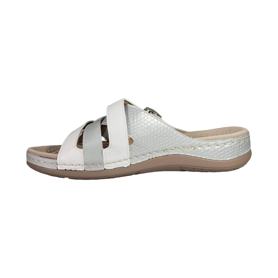SANDALIAS PASSER PLATEADO MUJER | 009-3