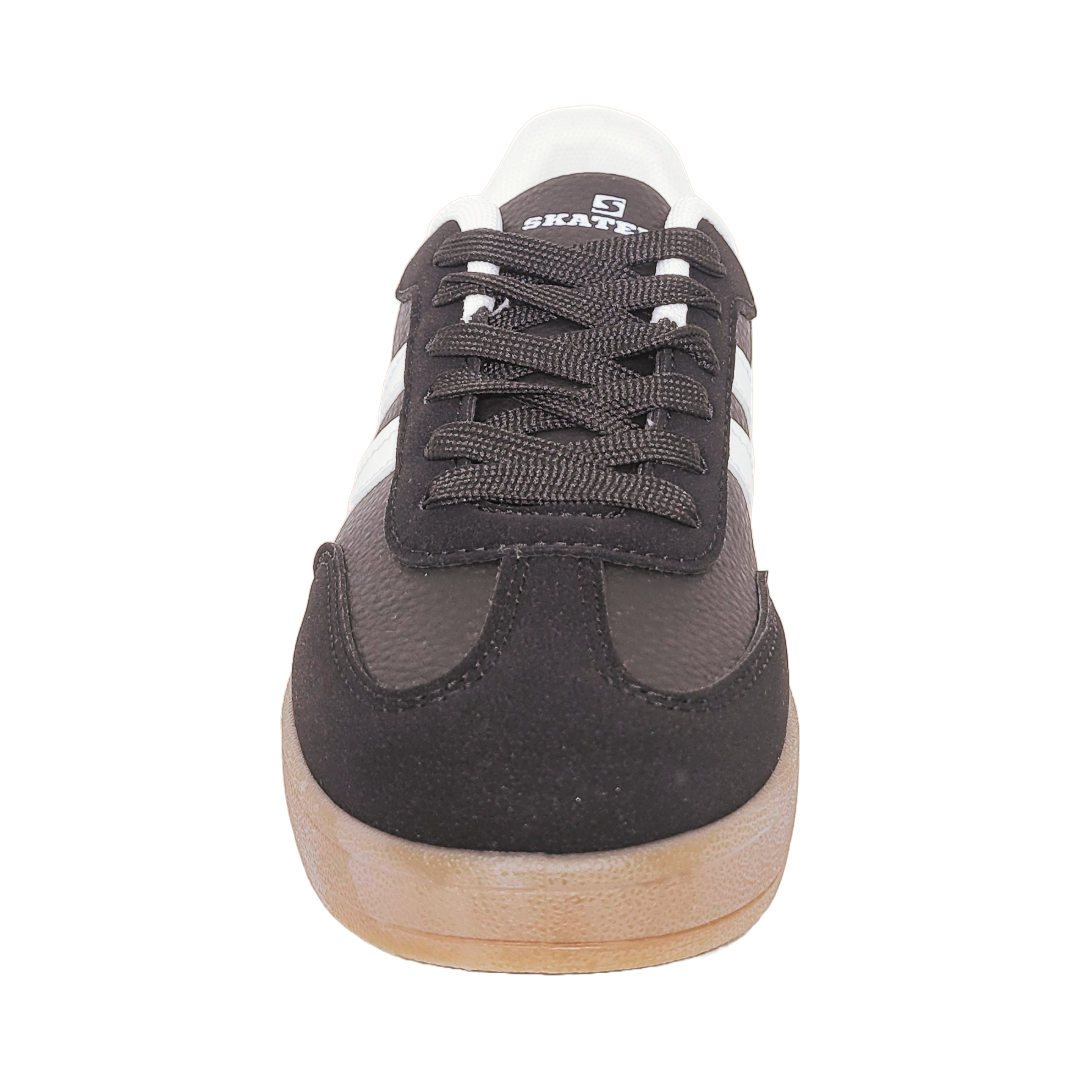 ZAPATILLAS SKATER URBANAS NEGRO/BLANCO MUJER | 772-0500-2