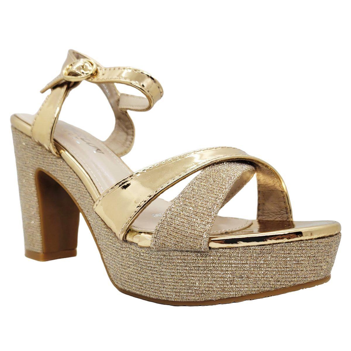 SANDALIAS DE FIESTA HUALUNAOTE CHAMPAGNE | R126-2