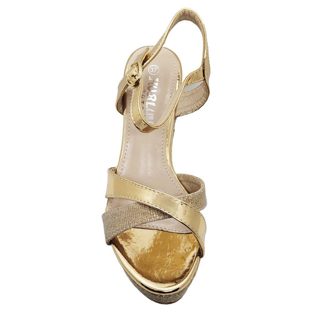 SANDALIAS DE FIESTA HUALUNAOTE CHAMPAGNE | R126-3
