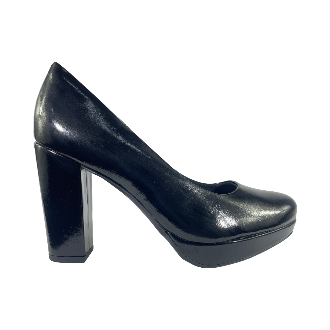 ZAPATOS FORMALES PICCADILLY NEGRO CHAROL MUJER VU6380T-0