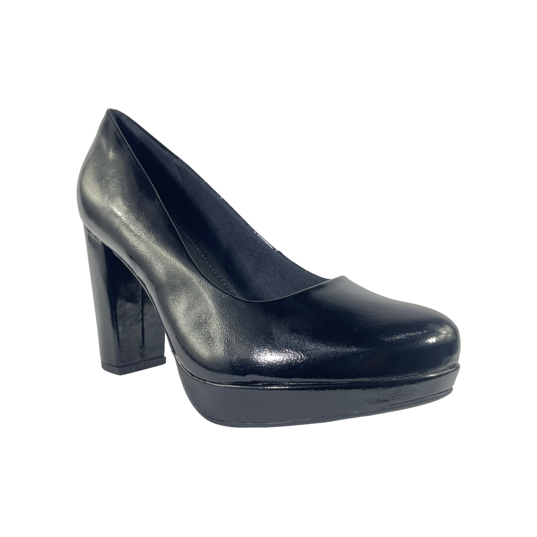 ZAPATOS FORMALES PICCADILLY NEGRO CHAROL MUJER VU6380T-1