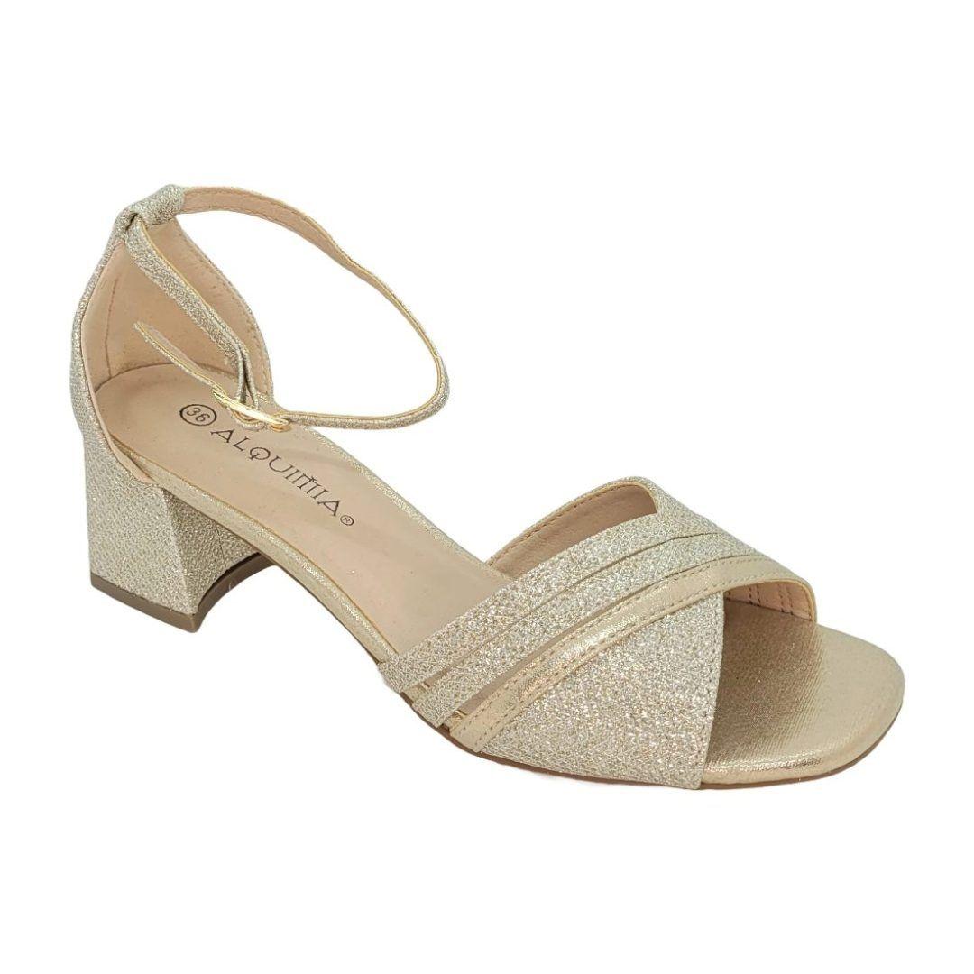 SANDALIAS ALQUIMIA DE FIESTA GOLD 3396-0