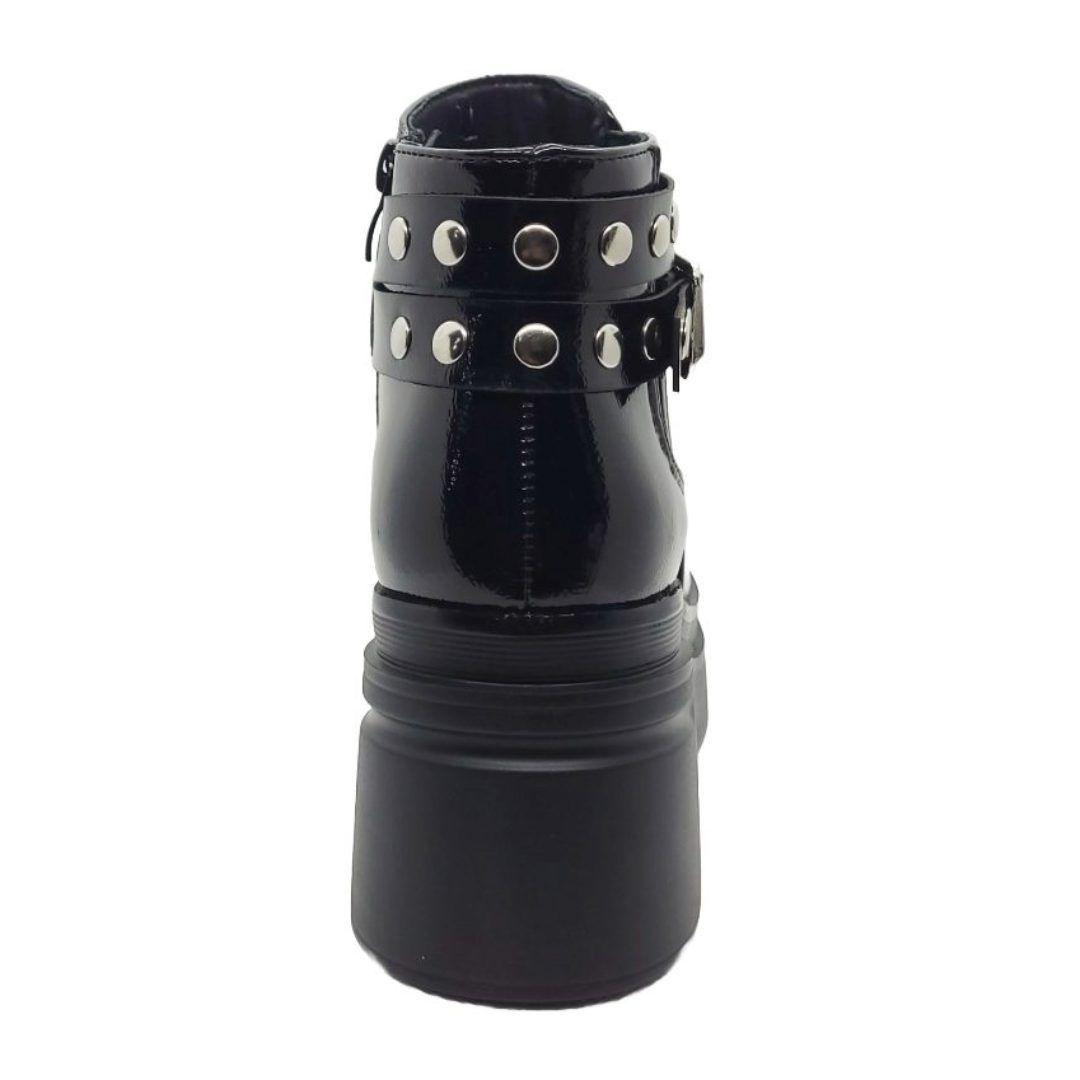 BOTIN ALQUIMIA MUJER NEGRO CHAROL 4863-2