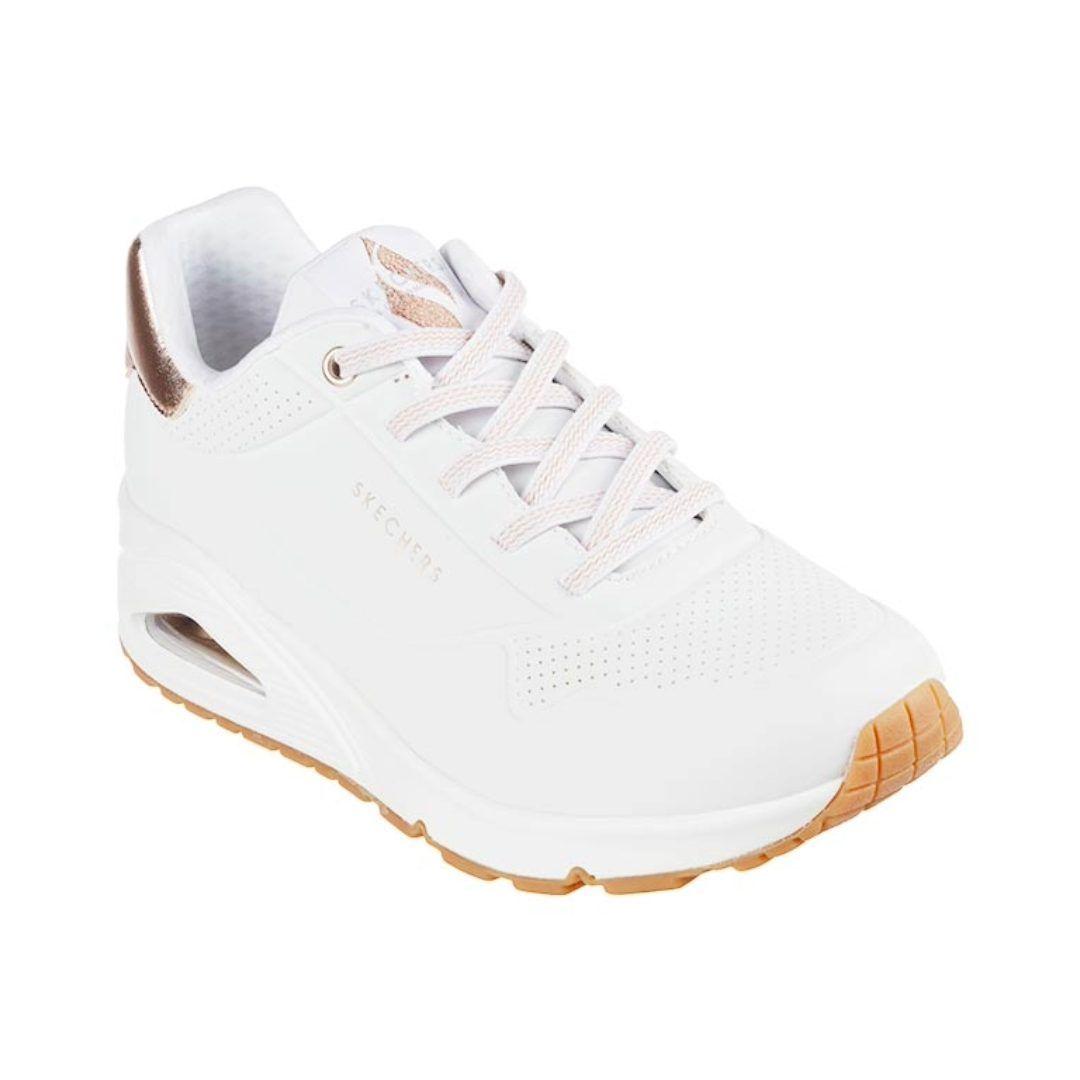 ZAPATILLAS SKECHERS UNO SHIMMER AWAY 155196-WHT-0