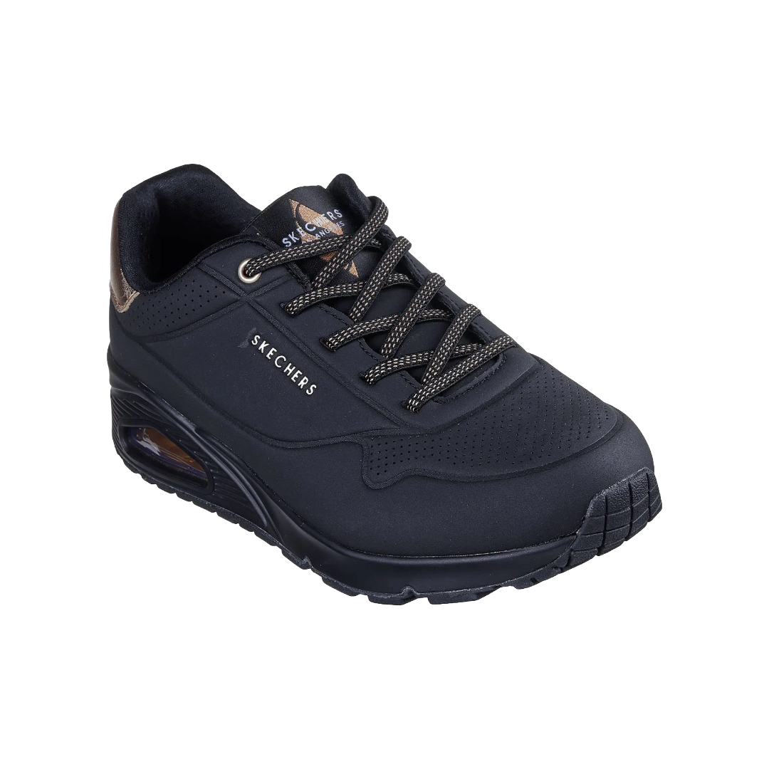 ZAPATILLAS URBANAS SKECHERS UNO SHIMMER AWAY MUJER | 155196-BBK-1
