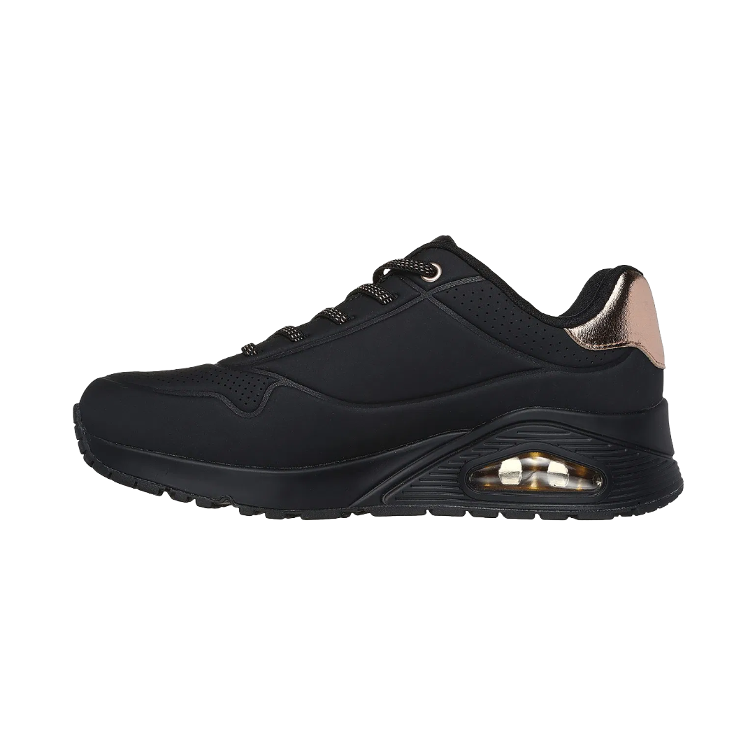 ZAPATILLAS URBANAS SKECHERS UNO SHIMMER AWAY MUJER | 155196-BBK-3