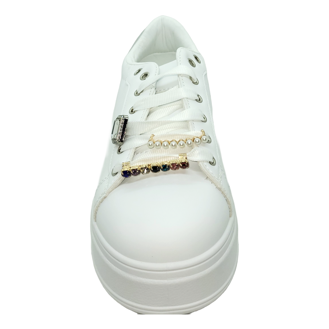 ZAPATILLAS WEIDE BLANCO/PLATEADO | ZW03-2