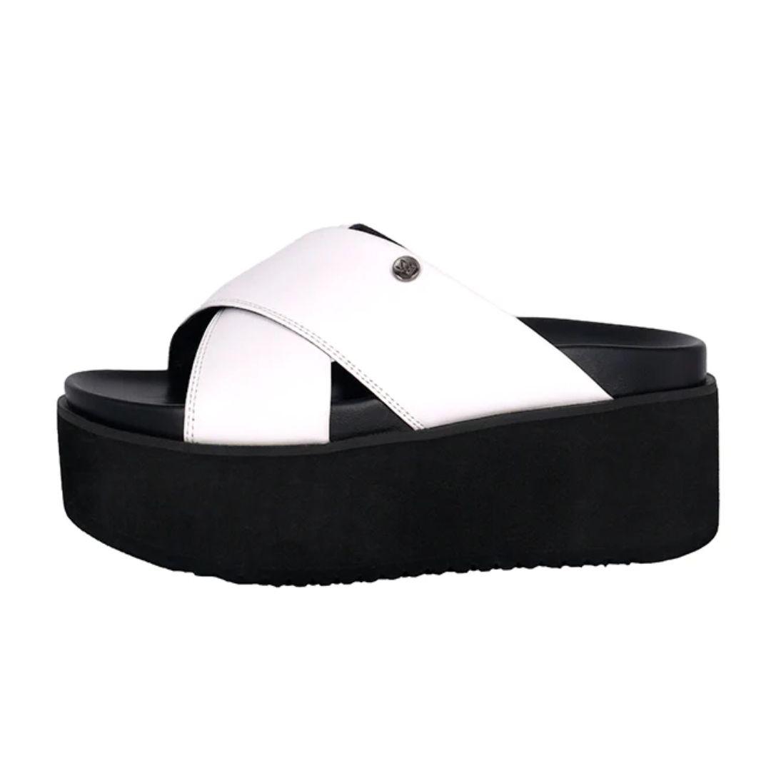 Sandalia Plataforma Gravity Blanco Alquimia 3994-1