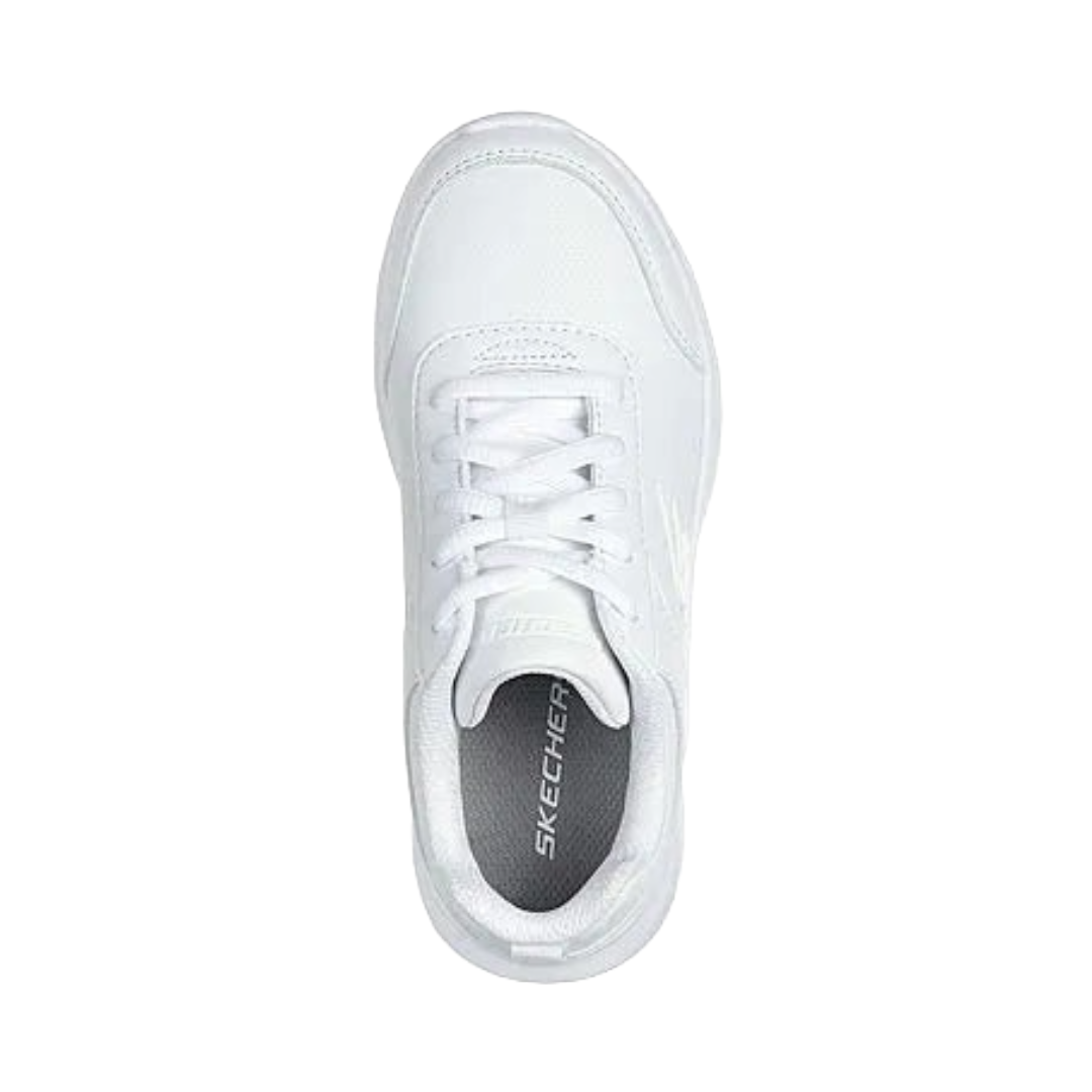 ZAPATILLAS ESCOLARES BLANCAS JUVENIL SKECHERS DYNAMATIC | 302630L-WHT-3