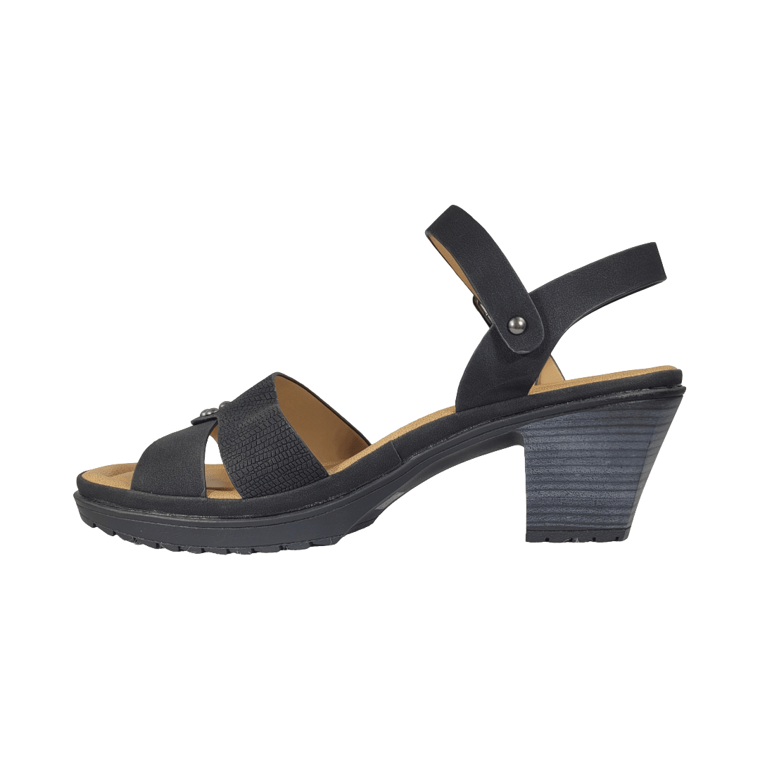 SANDALIAS STYLO NEGRO CASUAL MUJER ST2527-2