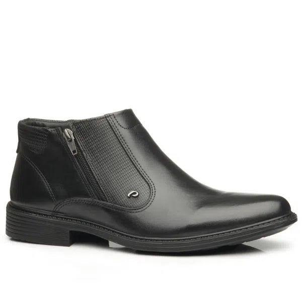 BOTINES PEGADA DE CUERO NEGRO | 125354-01-0