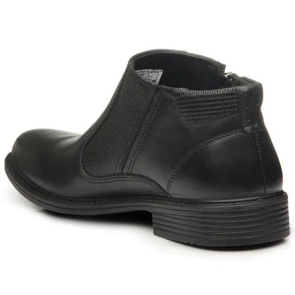 BOTINES PEGADA DE CUERO NEGRO | 125354-01-1