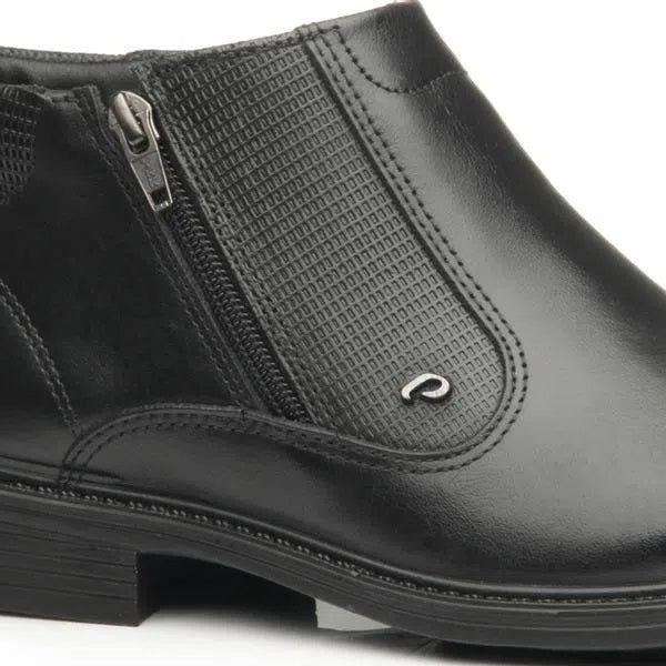 BOTINES PEGADA DE CUERO NEGRO | 125354-01-2