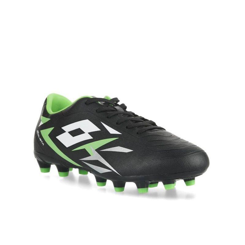 Zapato De Fútbol Niño Lotto Solista Fg Negro/verde J0463-1-1