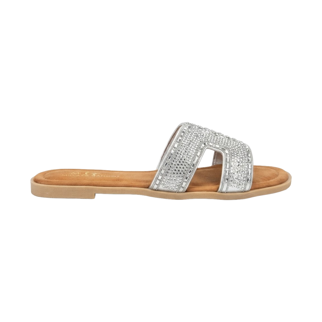 SANDALIAS BONNY FRANCO PLATA MUJER | 384-0047-0