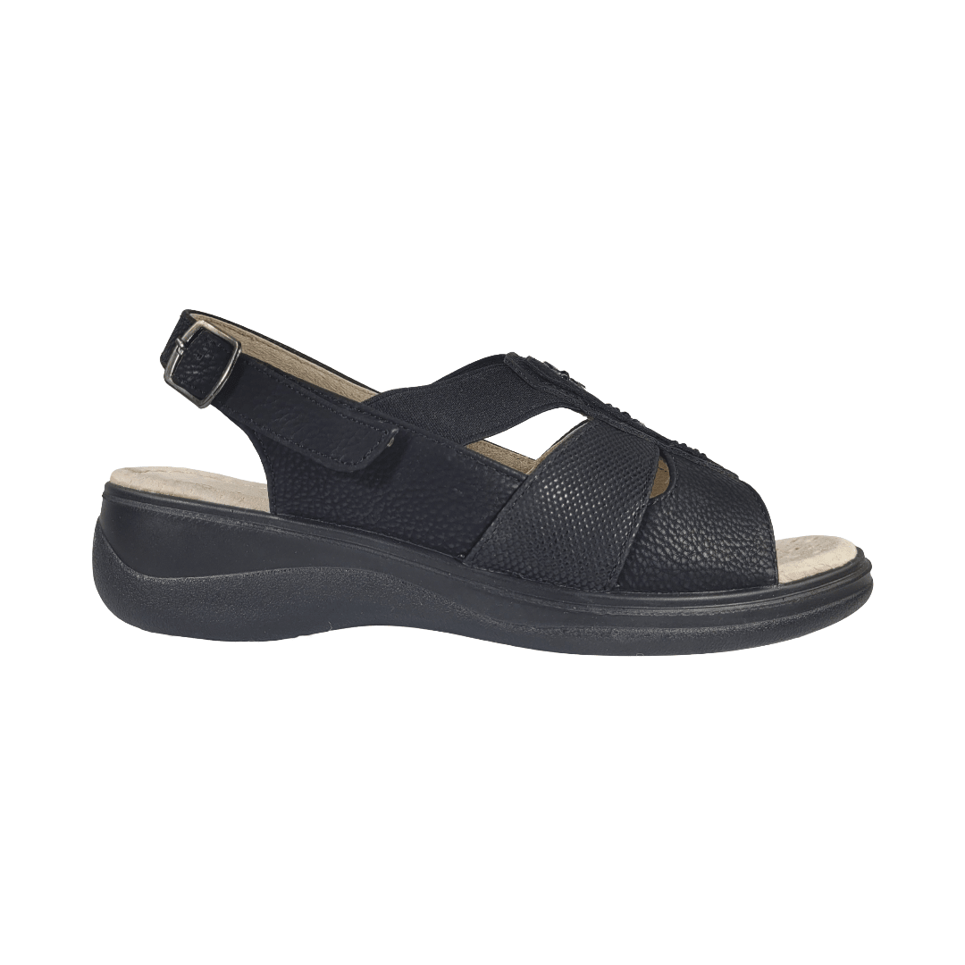 SANDALIAS PASSER NEGRO CASUAL MUJER | 020-0