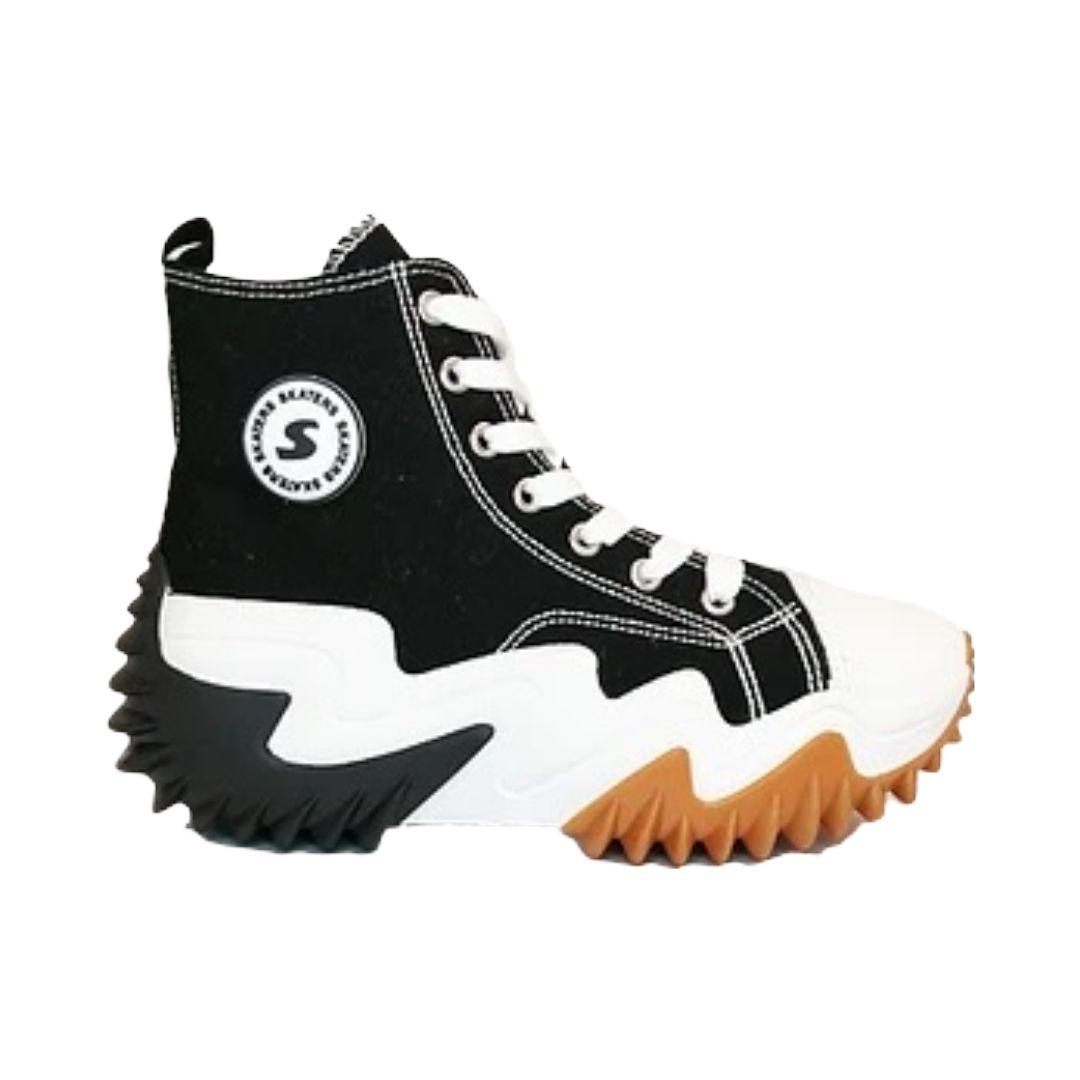 Zapatilla Skaters Mujer Negro 767-9011-0